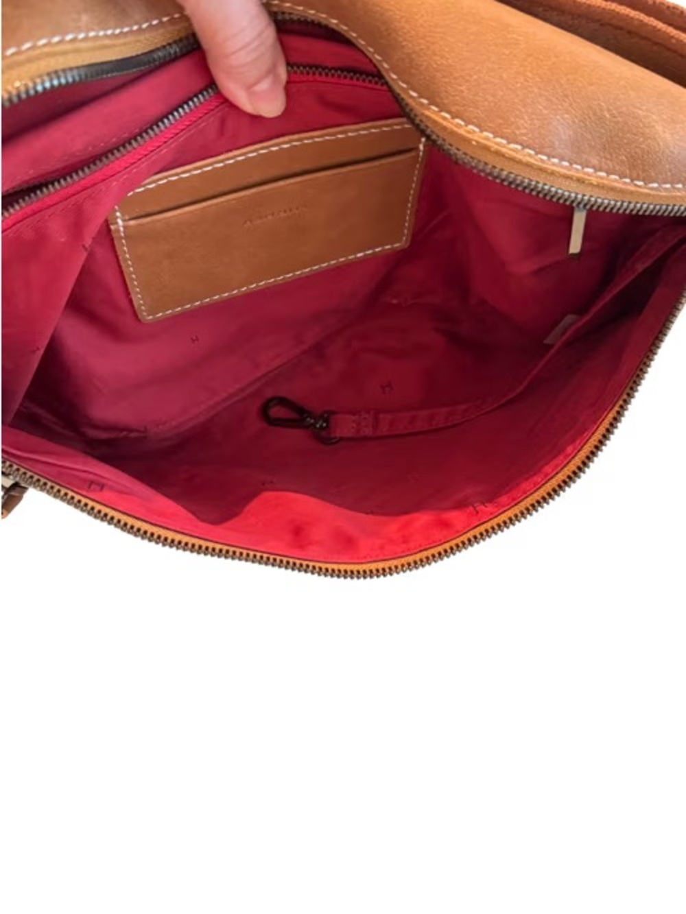 Hammitt EUC Charles Crossbody | Hermosa Saddle/Gunmetal | Lrg - Picture 2 of 5